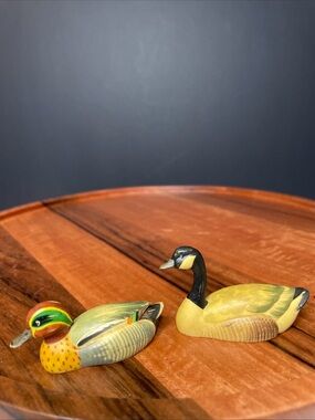 Anri Wildlife Collection Common Teal & Eastern Large Canada Goose Mini Collect